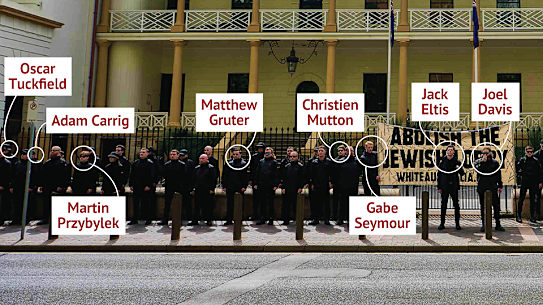 The identified participants at Saturday’s gathering at NSW Parliament.