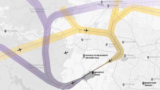 Western Sydney Airport flight paths