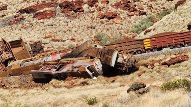An autonomous Rio Tinto iron ore train has crashed in WA’s Pilbara region, about 80 kilometres from Karratha. 