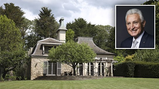 Roy Medich (inset) has bought the historic Mereworth property at Berrima.
