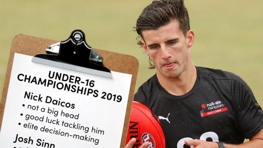 Nick Daicos impressed at the under016 championships in 2019.
