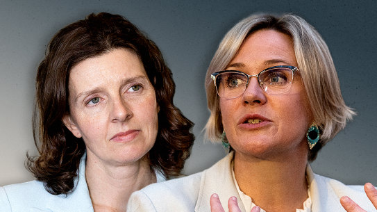 Teal v teal: It’s unlikely but Allegra Spender and Zali Steggall may be forced to go head-to-head for a single seat depending on the forthcoming redistribution.