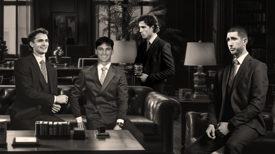 The AFL’s next big earners: Jamarra Ugle-Hagan, Connor Rozee, Max King and Jacob Weitering.