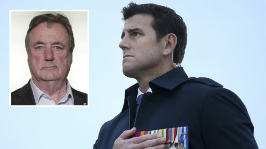 Ben Roberts-Smith and Mick Keelty (inset).