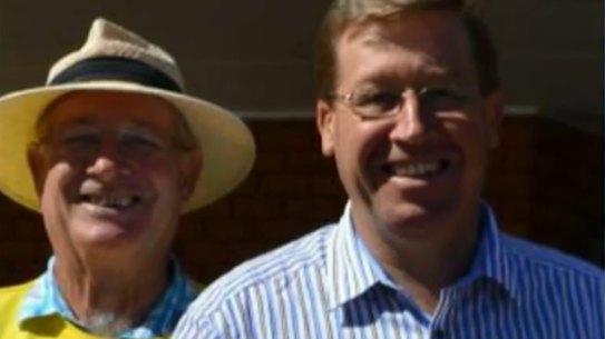 Kenneth Grant and his son, former NSW police minister Troy Grant.