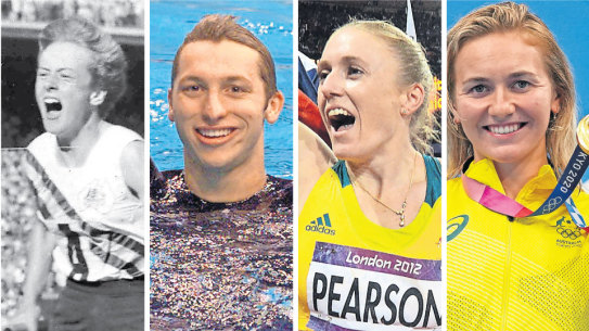 Ariarne Titmus, Ian Thorpe, Betty Cuthbert, Sally Pearson