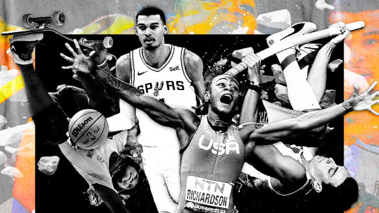 Sky Brown, Victor Wembanyama, Sha’Carri Richardson and Armand Duplantis are among the athletes on show in Paris.