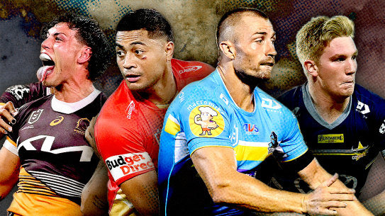 Queensland NRL off contract players: Jordan Riki, Anthony Milford, Kieran Foran and Tom Dearden.
