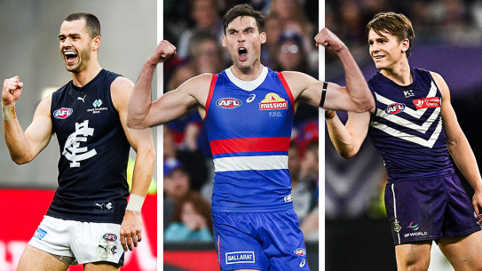 Carlton, the Western Bulldogs and Fremantle are all playing for a spot in the finals this weekend.