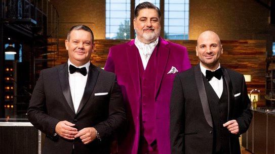 Masterchef Judges Gary Mehigan  Matt Preston and George Columbaris. 