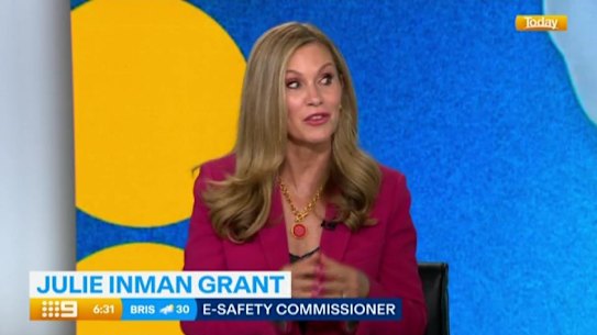 Julie Inman Grant, oficial de seguridad electrónica.