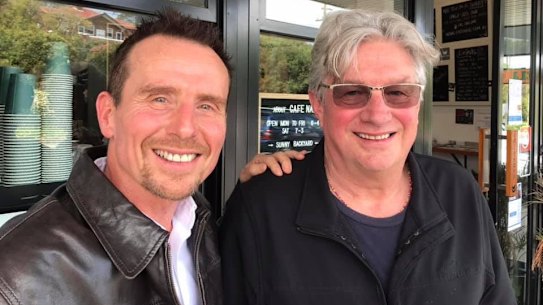 Jason Daley with Andrew 'Greedy' Smith from Mental As Anything.