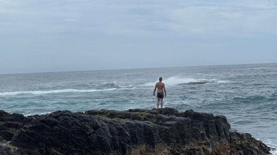 One of the bystanders who jumped in the water on Wednesday to help a group of people swept off rocks at Bushrangers Bay.