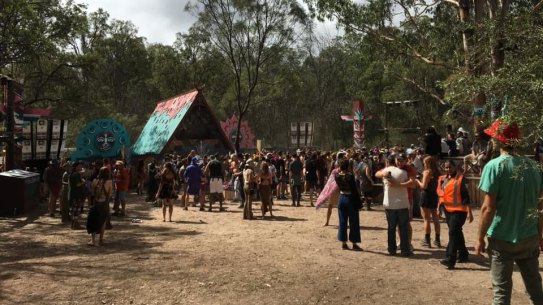 An image of this year's Rabbits Eat Lettuce music festival, held near Warwick in southern Queensland.