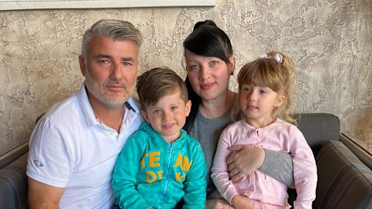 Martha Walkowsky, husband Brian Fisher, and twins Phoebe and George are stranded in the UAE with three flights so far cancelled including one just before Christmas.