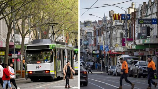 The Melbourne suburbs that shrank most.