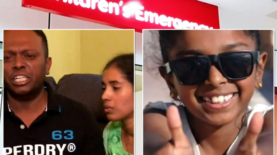 Aishwayra Aswath’s parents say they waited for two hours before she was treated.