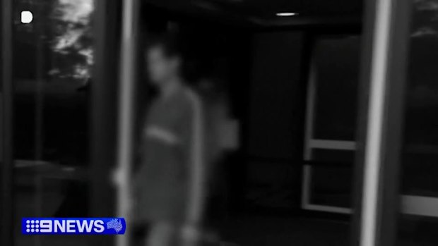 The father leaves the court on Monday (blurred for legal reasons).