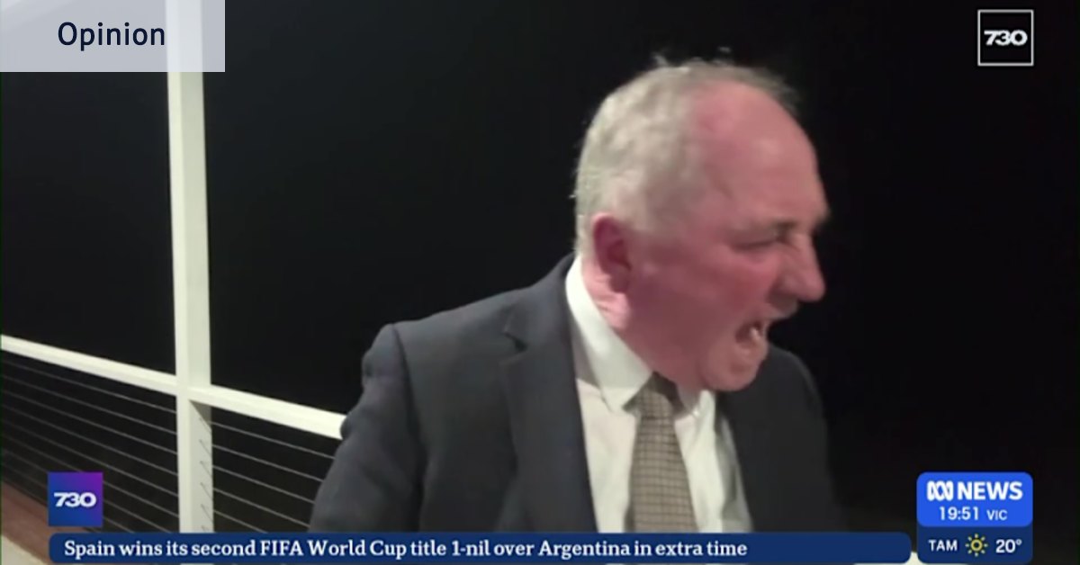 Barnaby Joyce defends outburst at dog during ABC interview