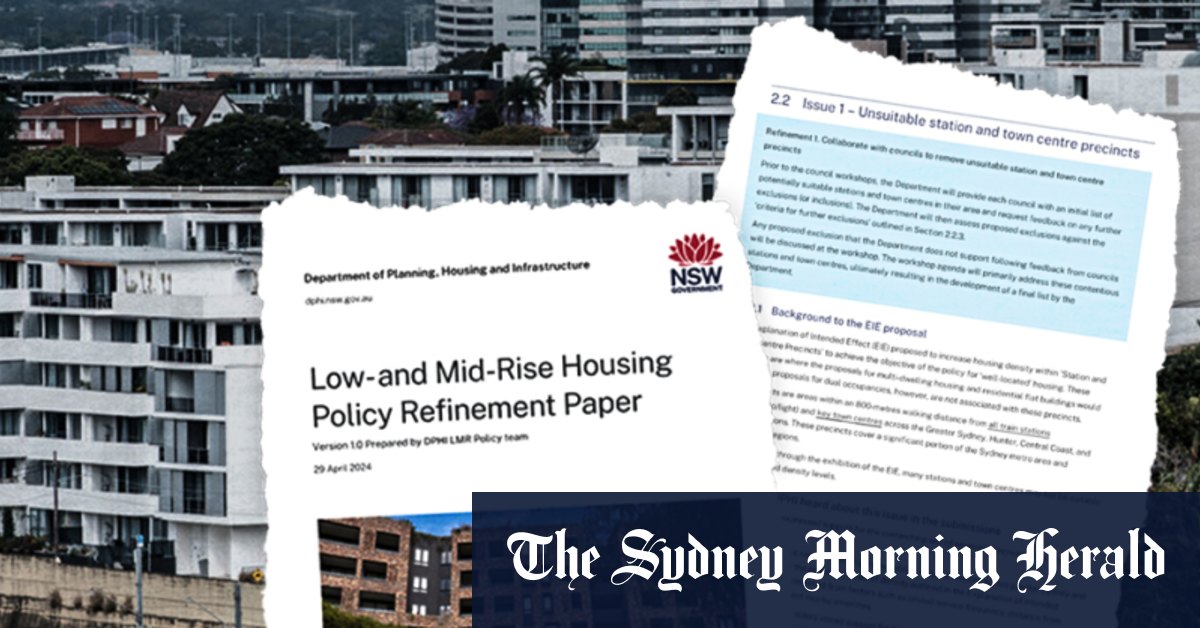 Australia housing crisis Sydney housing push to be watered down