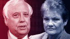 Clive Palmer and Pauline Hanson. 