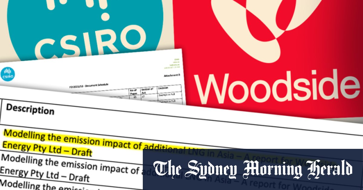 Woodside contredit le rapport du CSIRO démystifiant les principales allégations climatiques