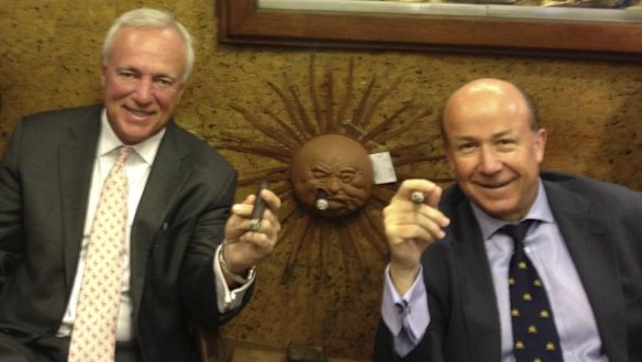 NewSat directors Chuck Ellis and Adrian Ballintine (right).