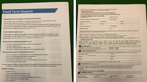 Some of the fraudulent documents sent to Kerry Uytendaal.