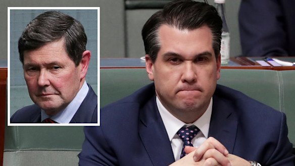 Assistant Treasurer Michael Sukkar and Kevin Andrews (inset).