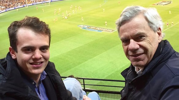 Conservative powerbroker Marcus Bastiaan with former Liberal state president Michael Kroger