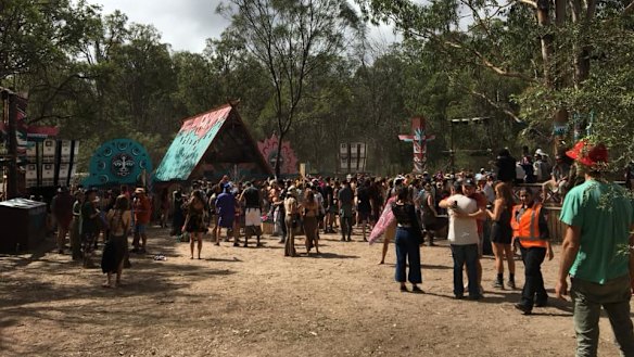 An image of this year's Rabbits Eat Lettuce music festival, held near Warwick in southern Queensland.