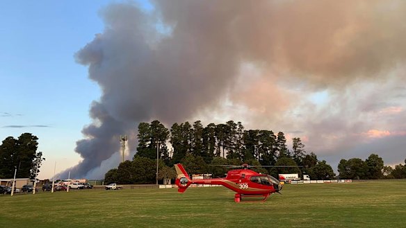 Emergency crews battled the blazes at the Bunyip State Park for days. 