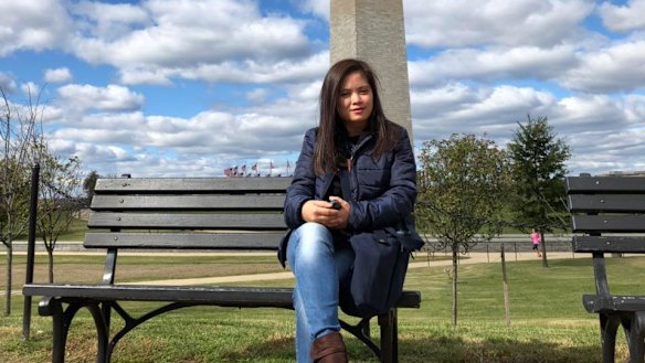 Cambodian union leader Chhim Sithar who has been detained after she visited Australia.