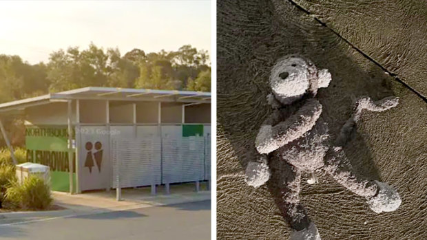 Monkey was left inside the Glenrowan rest area toilets and found on the road nearby the next day.