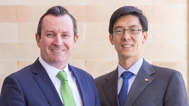 Premier Mark McGowan and Labor MP Pierre Yang.