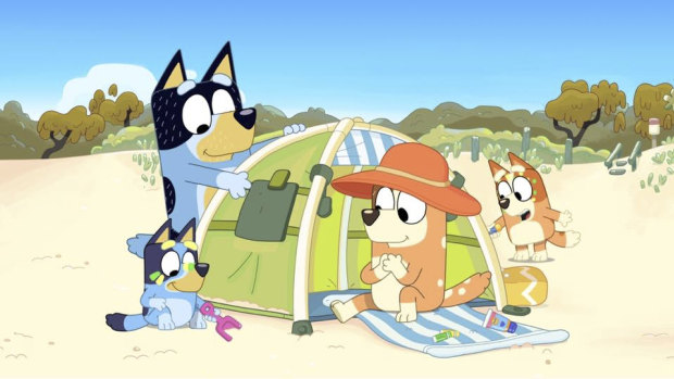 Bluey's dad, Bandit, is a master of playtime in the hit animation series that teaches children and parents alike.  