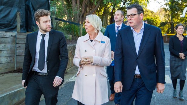 Nepean MP Chris Brayne with Premier Daniel Andrews.