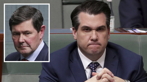 Assistant Treasurer Michael Sukkar and Kevin Andrews (inset).