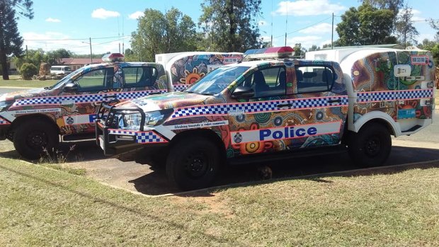 Wadja Wadja High School students created the artwork for the two vehicles with the help of an Indigenous artist.