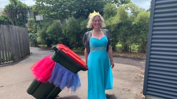 Bin Isolation Outing founder Danielle Askew started the globally popular practice of putting out her bin in costume.