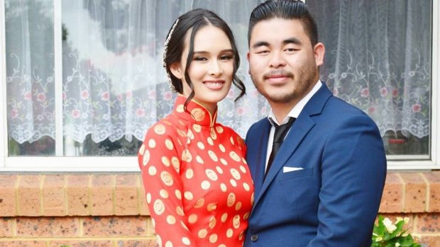 Katherine and Bronko Hoang married just months before the tragic crash. 