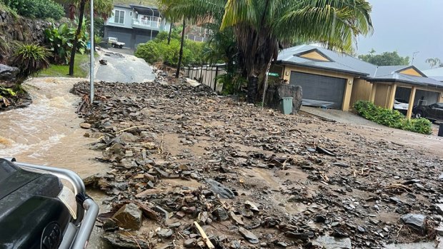 Damage at Palm Cove in Far North Queensland after cyclone Jasper.