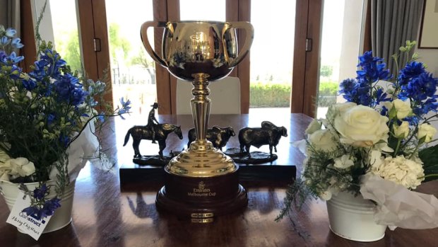 The Melbourne Cup trophy from 2017 has been stolen from a cafe in Melbourne's north-west. 