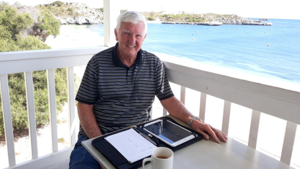 Bill and his wife Donnelle Lawton are in quarantine on Rottnest Island, off Perth.