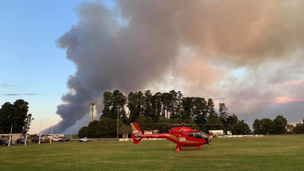 Emergency crews battled the blazes at the Bunyip State Park for days. 