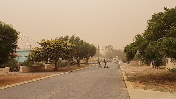 Debris flung by the destructive winds has brought down the power network in numerous locations around the state.