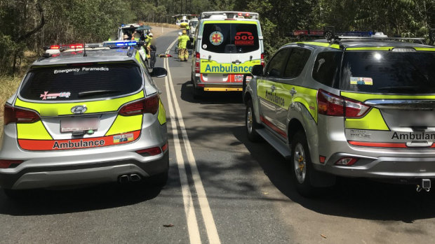 A jogger was hit by a vehicle on the Glasshouse Mountains.