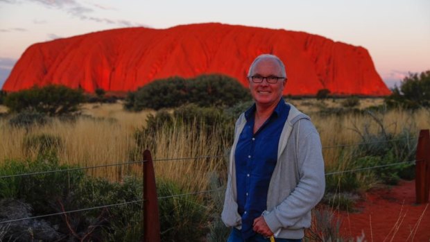 Michael Gordon on assignment in Uluru in 2017.