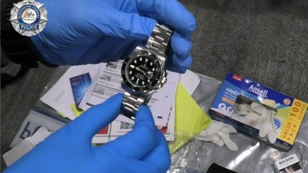 The AFP has seized two watches worth $90,000 and over $640,000 in cash during a drugs bust.