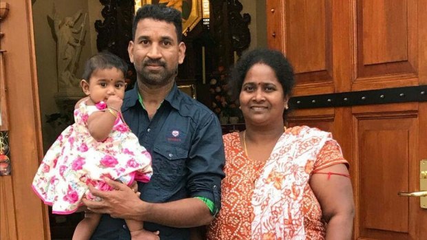 Priya and Nadesalingam with Tharunicaa.